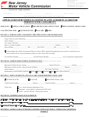 Form Sp-41 - Application For Vehicle License Plates And/or Placard For Persons With A Disability - New Jersey