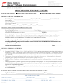 Form Sp-68 - Application For Temporary Placard