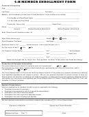 4-h Member Enrollment Form