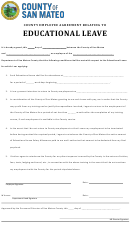 Educational Leave Employee Agreement Form