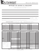Report Of Medical History Form
