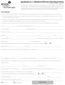 Application For Additional Money-earning Activity Form