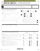 Fillable Form Il-1023-C-X - Amended Composite Income And Replacement Tax Return - 2010 Printable pdf