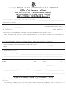 Application For Mail Ballot Form