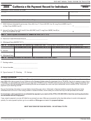 Form 8455 - California E-file Payment Record For Individuals - 2008
