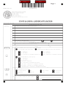Form Crf-009 - State Alcohol License Application - 2011