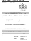 Estimate Of Quarterly Tax Due Form - City Of Parma, Ohio - Division Of Taxation