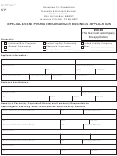 Form Stp - Special Event Promoter/organizer Business Application Form - Oklahoma Tax Commission