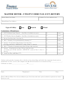 Master Meter - Utility Users Tax (uut) Return Form - City Of San Jose - Finance Treasury Division