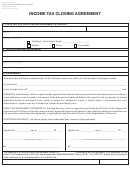Dr 0253 2/12/04 - Income Tax Closing Agreement Template - Colorado Department Of Revenue