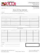 Form Dllr/dui 21 Web - Request For Wage Adjustment