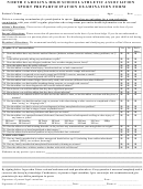 North Carolina High School Athletic Association Sport Preparticipation Examination Form