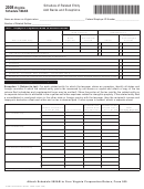 Virginia Schedule 500ab - Schedule Of Related Entity Add Backs And Exceptions - 2008 Printable pdf