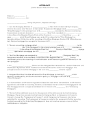 Affidavit (under Section 255 Of The Tax Law) Form - New York Limited Liability Company