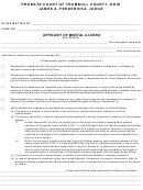 Fillable Affidavit Of Mental Illness - R.c. 5122.111 Form Printable pdf