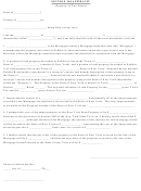 Section 260 Affidavit (property Of Two States) Form