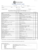 Health Questionnaire Template (sample)