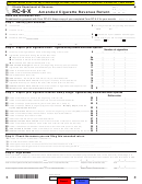 Form Rc-6-x - Amended Cigarette Revenue Return With Instructions - 2010