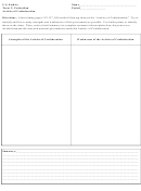 Articles Of Confederation Chart Template