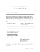 Form Iaif - 2008 Annual Attorney-in-fact Filing For Insurance Companies West Virginia