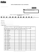 Monthly Rental / Lease Tax Return Form