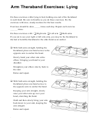 Arm Theraband Exercises: Lying (spanish & English) Worksheet