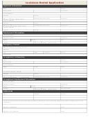 Louisiana Rental Application Form