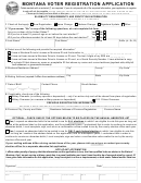 Montana Voter Registration Application Form