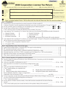 Montana Form Clt-4 - Corporation License Tax Return - 2008