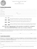 Resale Clarification Form For Denver Sales Tax Form