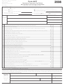 Form 207f - Insurance Premiums Tax Return Nonresident And Foreign Companies - 2008