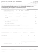 Request For Duplicate Licenses Form - Commercial Fisheries Entry Commission - 2010