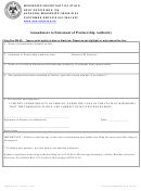 Form Fs 0701 - Amendment To Statement Of Partnership Authority