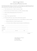 Request For Materials On Small Business Securities Financing Form