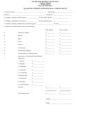 Quartely Report Form For Small Mining Issues Form