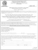 Form 8-nr Rescission Notice And Notification Form Georgia Securities Act Of 1973 - 2007