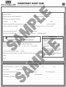 Form M163 Or-wa Consistency Guest Card Sample