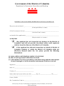 District Of Columbia Representative(s) Affidavit Form