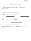 Supplemental Funding Request/ Annual Access Line Update Form - Kansas