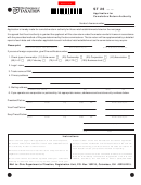 Fillable St 26 Form - Application For Cumulative Return Authority Printable pdf