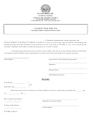 Consent For Service Charitable Organization Form - Attorney General, State Of Arkansas