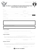 The Glenn A. And Melinda W. Adams National Eagle Scout Service Project Of The Year Award Form