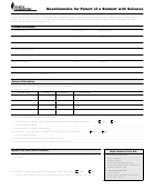 Questionnaire For Parent Of A Student With Seizures Form