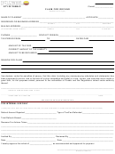 Claim For Refund Form - City Of Pueblo Printable pdf