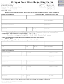Oregon New Hire Reporting Form - Department Of Justice