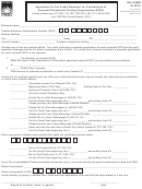 Form Dr-116000 - Application For Tax Credit Allocation For Contributions To Nonprofit Sfos