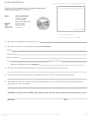 Articles Of Incorporation For Domestic Religious Corporation Sole Form - State Of Montana - Secretary Of State