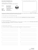 Form Lp-7 - Application For Renewal Of Registration Of Limited Partnership Form - State Of Montana - Secretary Of State