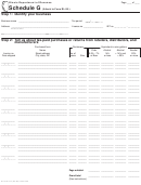 Form Rl-26-g - Schedule G - Illinois Department Of Revenue