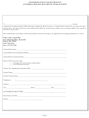 Authorization For Electronic Funds Payment Form